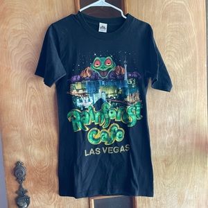 Vintage Las Vegas Rainforest Cafe T-shirt Black Size Small